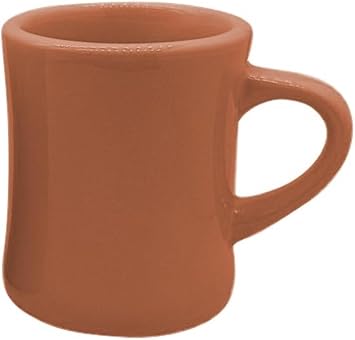 Funny Guy Mugs Classic Retro Diner Coffee Mug - Heavy Duty 10 Oz Stoneware Cup with Easy Grip Handle - Ideal for Hot and Cold Beverages Brown, 10 Ounce