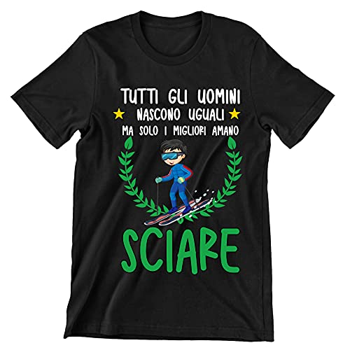 Incidiamo T-Shirt Maglietta Uomo Sci Divertente Mestieri Sport Hobby Solo