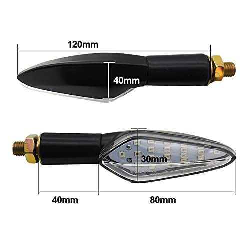 Intermitentes Motocicleta Intermitentes de motocicleta homologados E4 Intermitente EMark Luz LED para Relé incorporado para