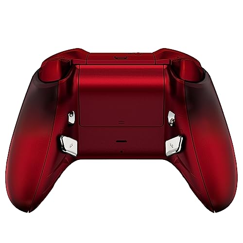 Image of HEXGAMING BLADE Wireless Controller for Xbox Series X & S, for Xbox One, and for Windows 7 /8 /10-2 Remappable Back Buttons - Triggers Stop - Interchangeable Thumbsticks - Gradient Black Red Labeled