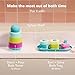 Frida Baby Stack + Pour Bath Tower Bath Toy, Bath Toys for Toddlers, Teaches Child to Grasp, Stack & Scoop. Gross to Fine Motor Skills, Hand Eye Coordination, Sort by Size, Count, Pretend Play