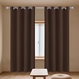 Photo Gallery zhiqxue 1 pezzi tende oscuranti per interni 175 x 180 cm termiche isolanti tende soggiorno moderne per il soggiorno e la camera, marrone Photo Gallery zhiqxue 1 pezzi tende oscuranti per interni 175 x 180 cm termiche isolanti tende soggiorno moderne per il soggiorno e la camera, marrone