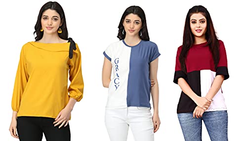 Image of DHRUVI TRENDZ Women Tops | T Shirt for Women | Tops for Jeans for Women | Western Tops for Women Stylish | T-Shirt for Women