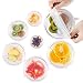 Silicone Stretch Lids Huggers Covers reusable for food with IMPROVED GRIP SEALER BPA free, 6 Pack of Various Sizes with Ebook by ExcelGadgets