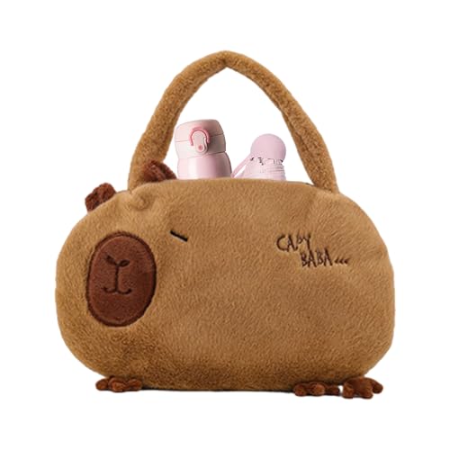 Dewireaey Pluche poppentas, schattige pluche portemonnee | Damestassen en portemonnees met handvat,Pluche tas vrouwelijk, kindertas speelgoed, multifunctioneel, scheidingswandontwerp voor formeel