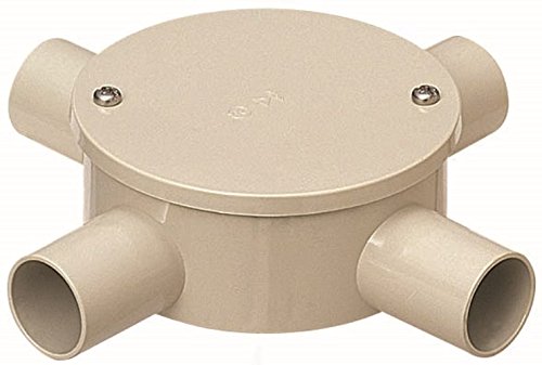 Mirai Industry Vinyl Conduit Accessories (Box) Round Box for Exposure (Cabuset Lid)