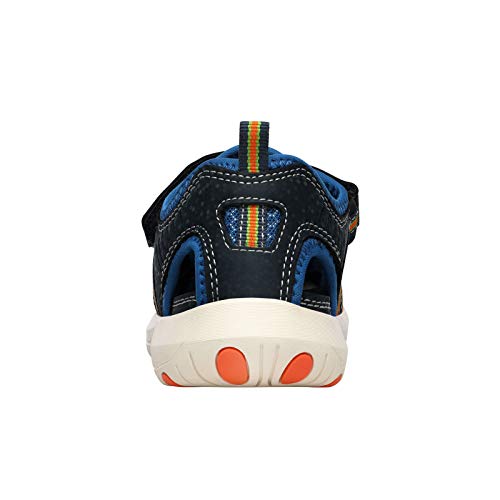 Dream Pairs Unisex-Childhydro-1K Closed-Toe Athletic Outdoor Summer Water Sports Sandal Dark/Blue/Royal/Blue/Orange - 13 Little Kid #TOP4