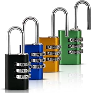 Cieex AGCIEE9008 Zahlenschloss 4er Set