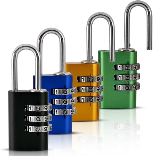 Cieex AGCIEE9008 Zahlenschloss 4er Set