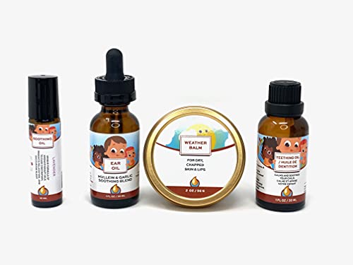 Image of Punkin Butt Teething Comfort Pack - Teething Oil, Ear Oil, Lavender Soothing Oil, and Weather Balm