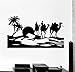 Produktbild BailongXiao Neu bei Kamel Wüste Oase Meer Stadt Boden Home Art Wandaufkleber Vinyl Wandtattoo Wohnzimmer Dekoration Wandbild 153x75cm