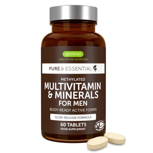 Igennus High Absorption Methylated Mens Multivitamin with 21 Actives