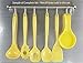 Reston Lloyd Cooking Spoon for Serving, Basting, Mixing, Heat Resistant, BPA Free Melamine 11 inch Utensil with Ergonomic Handle, Lemon