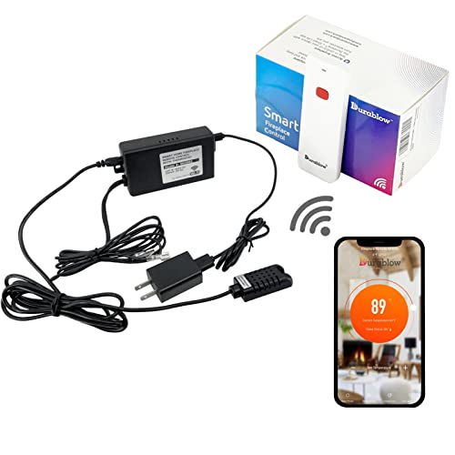 Durablow SH3002-RH On/Off WiFi Gas Fireplace Remote Control for Millivolt Valve, Smart Home, Compatible with Alexa, Google Home, Siri (Timer + Thermostat + Programmable + Remote Handset) by Durablow - Used condition - US$37.96