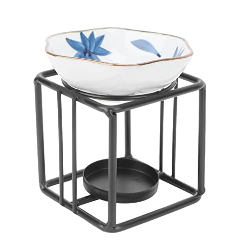 Brrnoo Keramik Duftlampe Duftlicht Wachs Aromalampe Duftöl Teelichthalter Kerzenhalter Aromabrenner Schlafzimmer für Zuhause,Büro,Spa Yoga Meditation,Hochzeit,(Ahornblatt