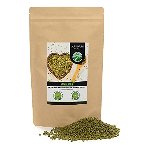 Mungbohnen (500g), Mung Bohnen natürlich, Mungobohnen ohne Zusätze, vegan Cover