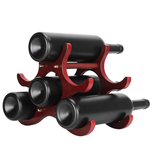 Suporte para vinho, design em camadas, estrutura robusta, suporte para garrafa de vinho, para casas