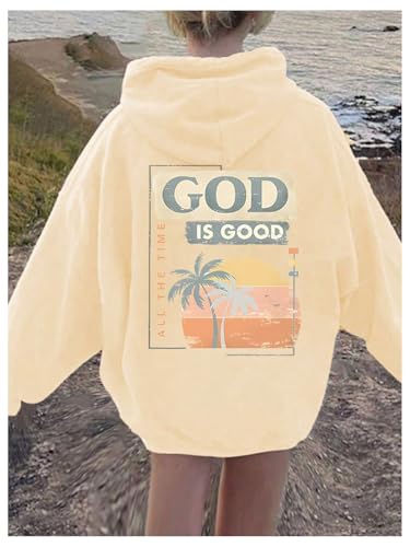 Floerns Girl's Cute Tropical Long Sleeve Hoodie Drop Shoulder Hooded Sweatshirts3