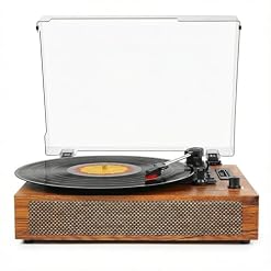 Vinyl Record Player with Built-in Bluetooth, USB Recording, Stereo Speakers, Belt-Driven Vintage Record Player 3 Speeds & 3 Sizes, Portable, AUX Input LP Player - Les Beatles, Paul McCartney, John Lennon, RIngo Starr, George Harrison