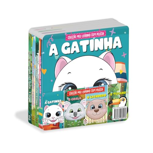 Coleção Meu Livrinho com Pelúcia – Kit com 4 Livrinhos: