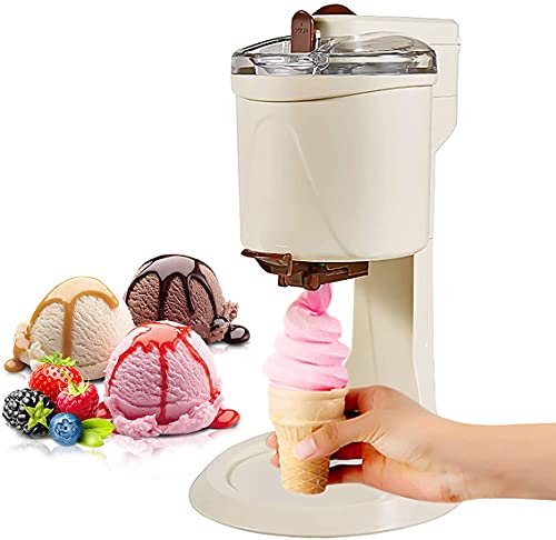 WJYLM Tragbare Eismaschine, Heim-Eismaschine, automatische Softeismaschine, Kompressor-Eismaschine, Abnehmbarer Eiskübel…