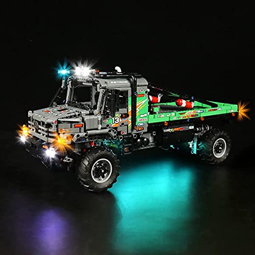 FYHCY Upgrade Fernbedienung Led Licht Set für Lego 42129 Technic 4x4 Mercedes-Benz Zetros Offroad-Truck, LED Beleuchtung… – Bild 8