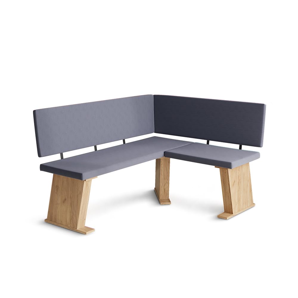 Vicco Ławka narożna do jadalni "Rivon", Dąb goldkraft/Antracyt 150 x 120 cm