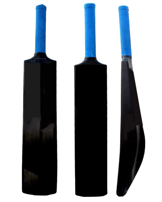PVCPlastic Cricket BatBlack (Full Size) for All Ages Play with Tennis and Wind Ball T20-image-20