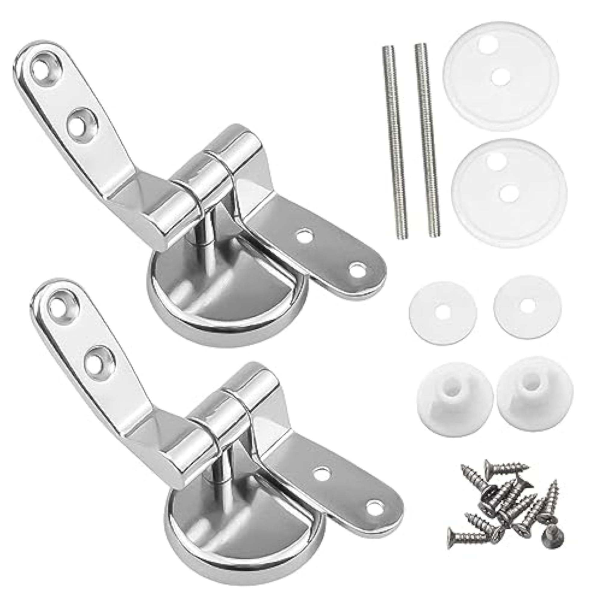 Universal Adjustable Replacement Hinges for Toilet Lid