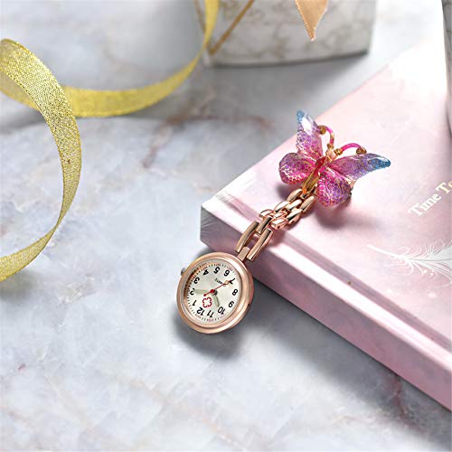 Image of Aroncent Nurse Fob Watch Collection: Medical Professional Lapel Pin-On Pocket Watches with Second Hand - Various Styles and Colors for Healthcare Workers
