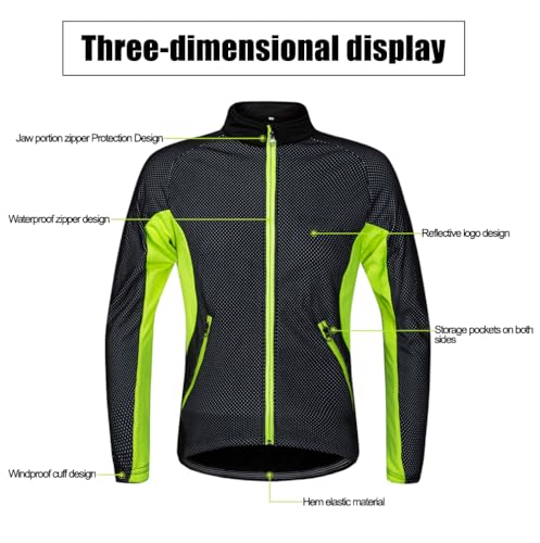 Chaqueta para hombre resistente al viento para ciclismo miniatura 5