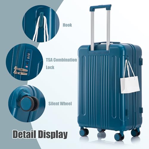 Image of Merax 3 pcs /set in ABS Spinner Wheel Luggage Set, Carry on Suitcase