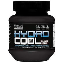 Ultimate Nutrition Hydro Cool Hydrolyzed Powder, Whey Protein Isolate, Post Workout Drink with No Bloating,No Fat, No Gluten, Muscle Recovery with BCAA, 33 Grams of Protein, Sample, Chocolate