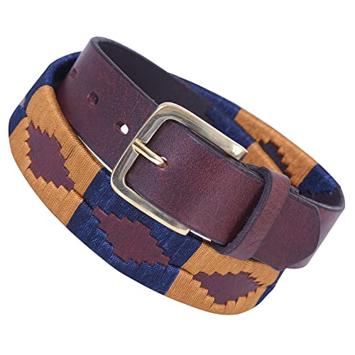 HAND MADE Polo Belt by Master Artisan of Argentine in brown Leather, Gaucho Belt