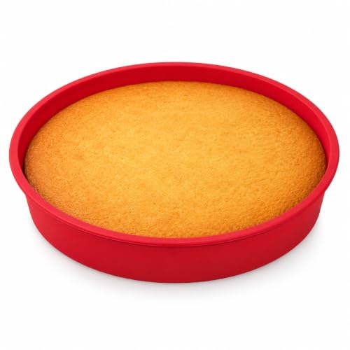 Mrs. Anderson's Baking Silicone Round Cake Pan, 9 Inch, European-Grade Silicone Bakeware