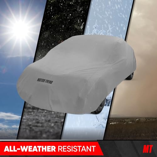 Image of MotorTrend Custom Fit Car Cover for Telsa Model S, All-Weather Protection for Cars Trucks & SUVs, UV Resistant Waterproof Scratch-Resistant, Vehicle Cover for Outdoor & Indoor