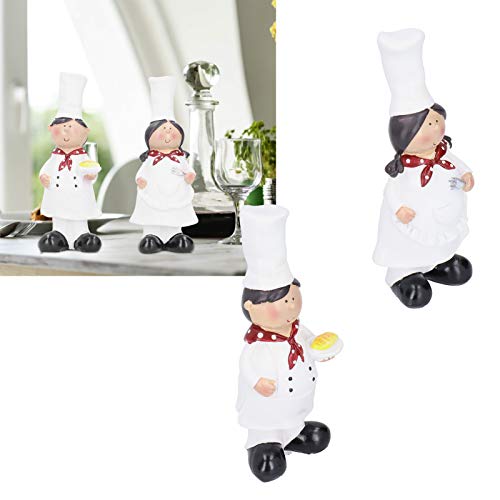 Figurines de chefs italianos de resina para decoración de cocina miniatura 5
