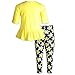 Disney Minnie Mouse Floral Infant Baby Girls Peplum T-Shirt and Leggings Outfit Set Yellow 18 Months