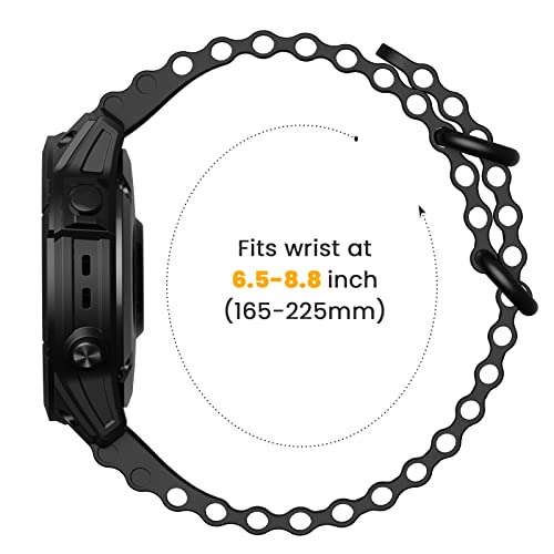 Correa Silicona Ocean 26mm Compatible Garmin Fenix miniatura 7
