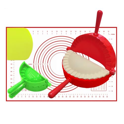 Dumpling Maker, Empanada Maker Press Set 2 Sizes (6"+3.74") with