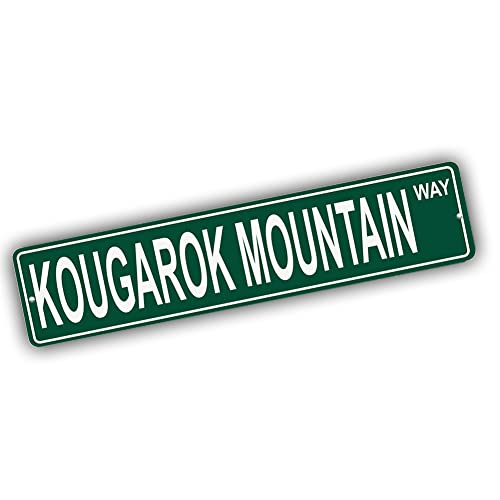 Brotherhood Aluminum Street Sign for Kougarok Mountain - Alaska Wall Decor