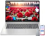 HP 17 Inch Laptop, 17.3" HD+ Touchscreen Display, AMD Ryzen 5 7430U (Up to 4.5GHz), 16 GB RAM, 1 TB SSD, Wi-Fi 6, Bluetooth 5.4, Windows 11 Pro, Copilot AI, Numeric Keypad, w/RECOLX AI Voice Recorder