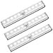 AMIR Motion Sensor Light, 3 Modes Rechargeable Motion Sensor LED Night Light with USB cable Auto On/ Off, Cordless Wall Lights, Step Lights for Hallway, Closet, Stairs, Bedroom, Nursery (Pack of 2)