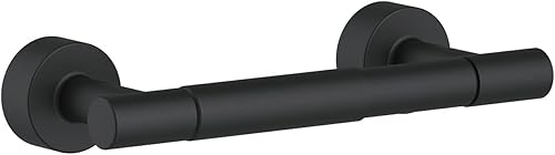 Miniatura 8 de Gerber Parma D446258 - Soporte de pared para papel higiénico de doble poste cromado moderno para pared de baño