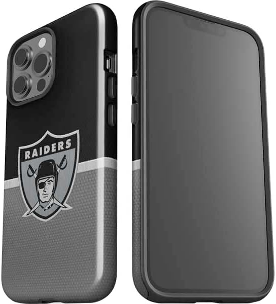 Skinit Impact Phone Case Compatible with iPhone 14 Pro Max - Officially Licensed NFL Las Vegas Raiders Vintage Design