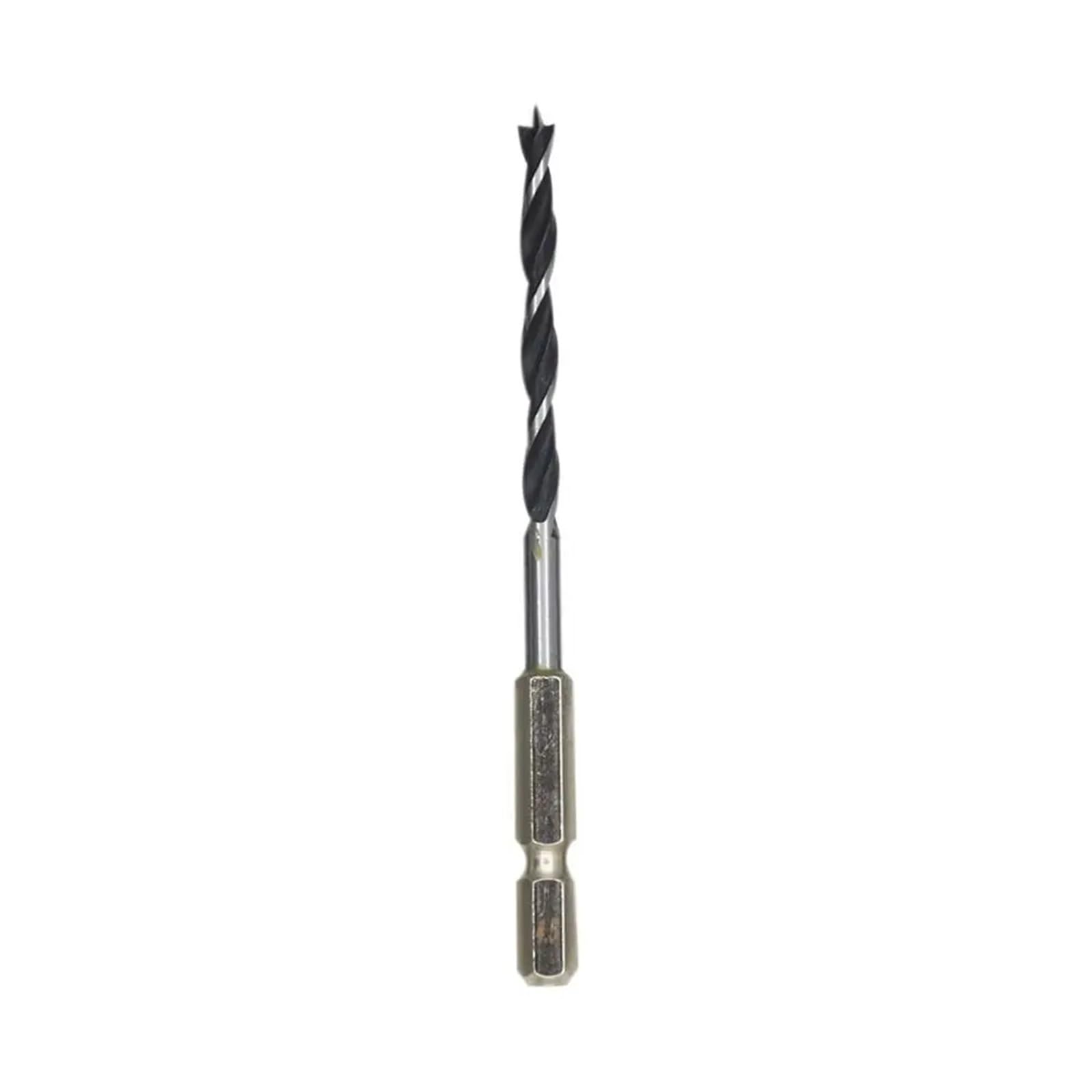 Foret à trois pointes 4.5mm en acier carbone à queue hexagonale