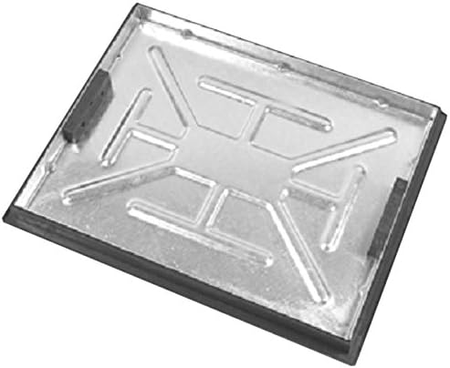 Clark Drain T11G3 5T Sealed and Locking Block Pavior Recessed Manhole Cover, Galvanised Steel/Black, 600 x 450 x 43.5 mm By Crack A Deal