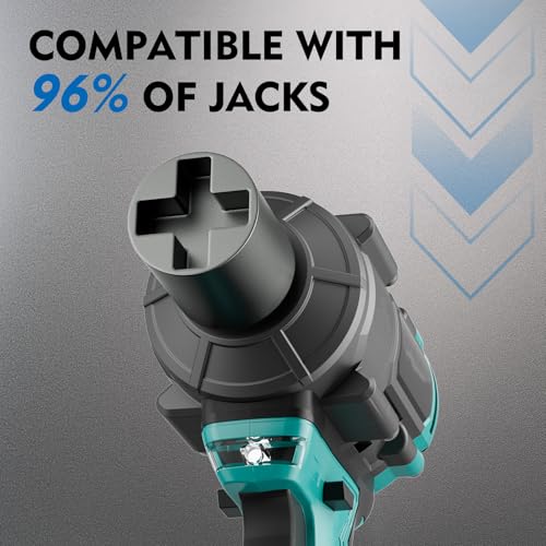 Adaptador de gato de tijera para taladro manual, herramienta de elevación de metal reforzado con adaptador de conversión, para la mayoría de gatos automáticos portátiles, para diversos escenarios de mantenimiento (plata) miniatura 4
