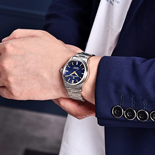 HaiQin Pagani Design 1734 Men's Casual Watches Japan VH31 Quartz Movement Stainless Steel Strap Palm Leaf Dial 100M Waterproof Super Luminous Sport Analog Watch - Image 6