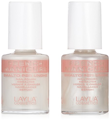 Layla Cosméticos Kit de manicura francesa   Blanco Perla, 1er Pack (1 x 0:01 l)
